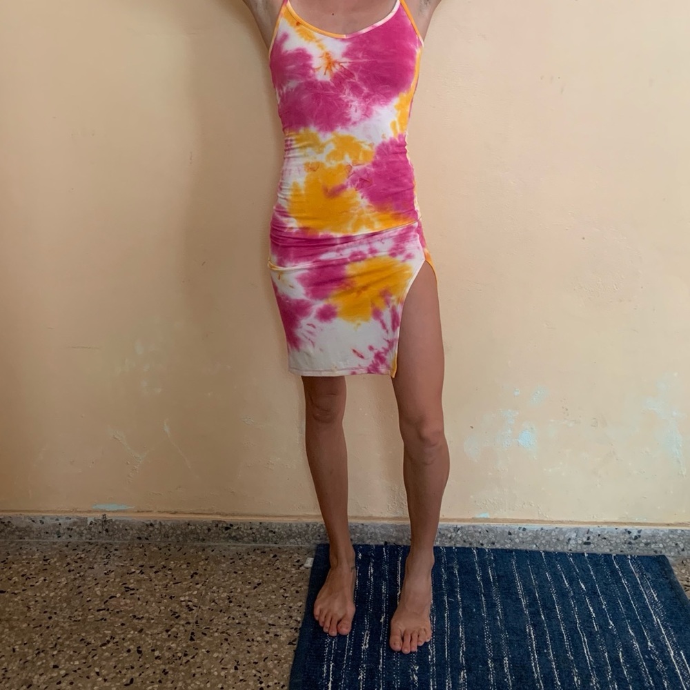Forever21 Bodycon Mini Dress Tie Dye
